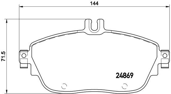 BREMBO Sada brzdových doštičiek P 50 093