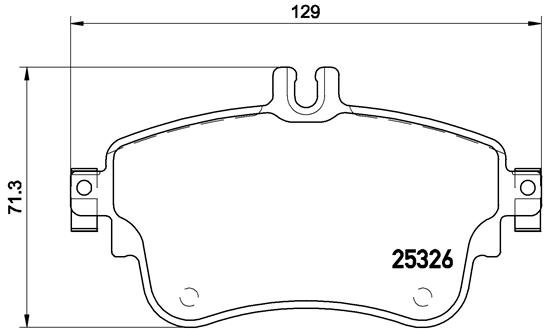 BREMBO Sada brzdových doštičiek P 50 094