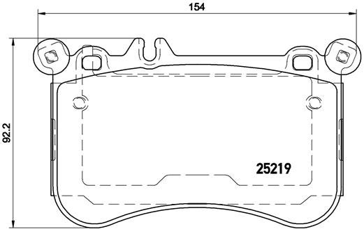BREMBO Sada brzdových doštičiek P 50 098