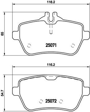 BREMBO Sada brzdových doštičiek P 50 103