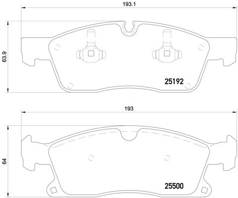 BREMBO Sada brzdových doštičiek P 50 109