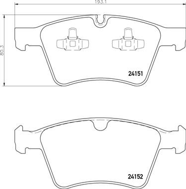 BREMBO Sada brzdových doštičiek P 50 115