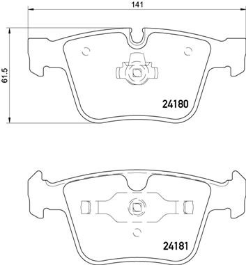 BREMBO Sada brzdových doštičiek P 50 116