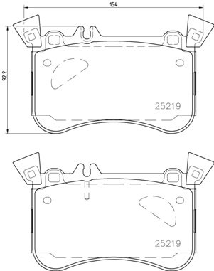 BREMBO Sada brzdových doštičiek P 50 121