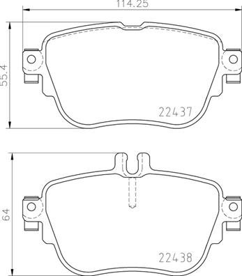 BREMBO Sada brzdových doštičiek P 50 136