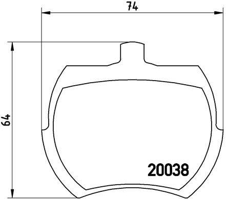 BREMBO Sada brzdových doštičiek P 52 002