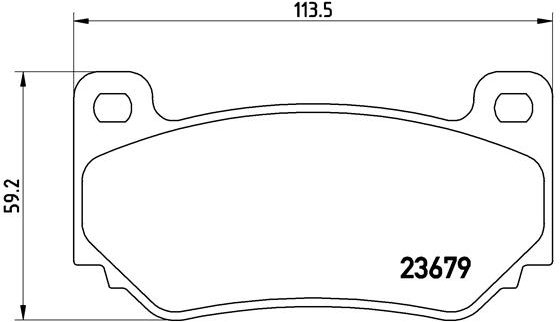 BREMBO Sada brzdových doštičiek P 52 018