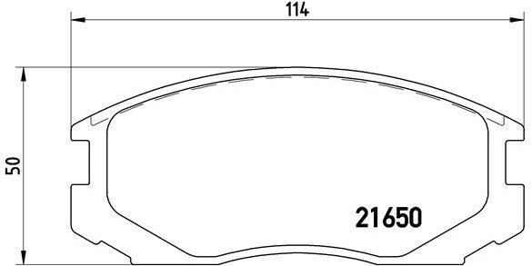 BREMBO Súprava brzdových doštičiek P 54 015