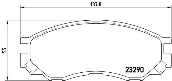 BREMBO Súprava brzdových doštičiek P 54 020