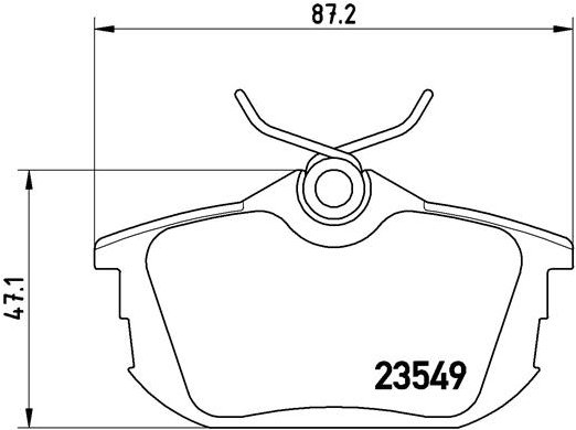 BREMBO Súprava brzdových doštičiek P 54 023
