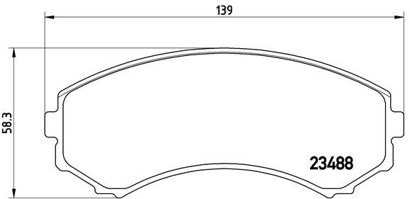 BREMBO Súprava brzdových doštičiek P 54 029
