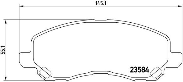 BREMBO Súprava brzdových doštičiek P 54 030
