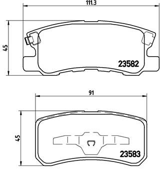BREMBO Sada brzdových doštičiek P 54 031