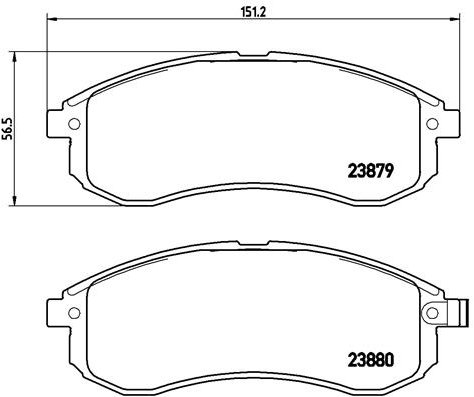BREMBO Sada brzdových doštičiek P 54 033