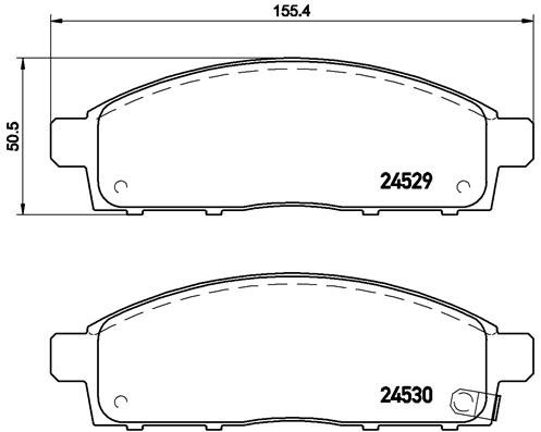 BREMBO Sada brzdových doštičiek P 54 038