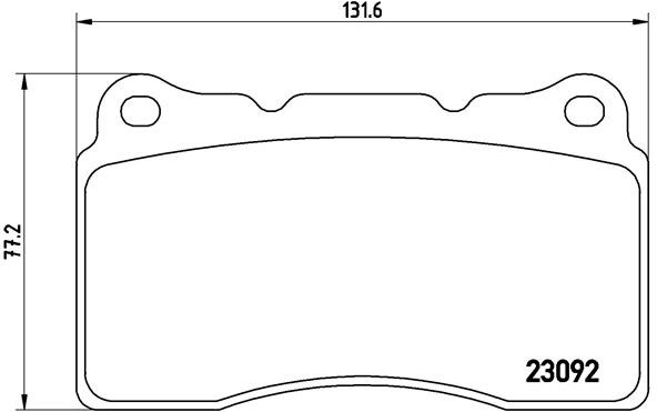 BREMBO Sada brzdových doštičiek P 54 040