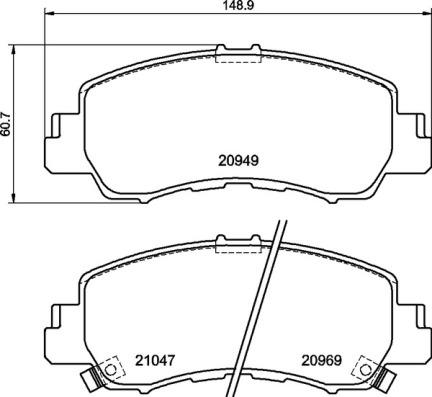 BREMBO Sada brzdových doštičiek P 54 061