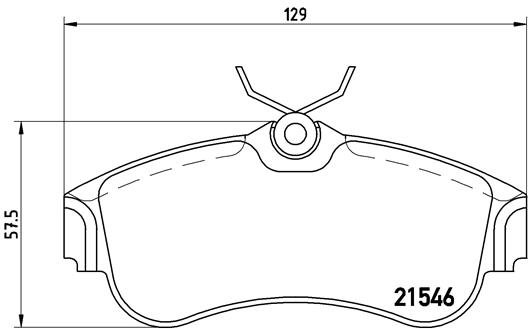 BREMBO Súprava brzdových doštičiek P 56 022