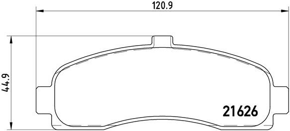 BREMBO Sada brzdových doštičiek P 56 031