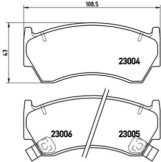 BREMBO Sada brzdových doštičiek P 56 033