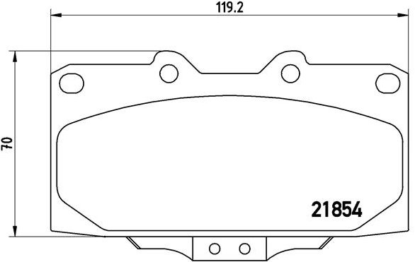 BREMBO Sada brzdových doštičiek P 56 034