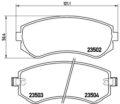 BREMBO Sada brzdových doštičiek P 56 039