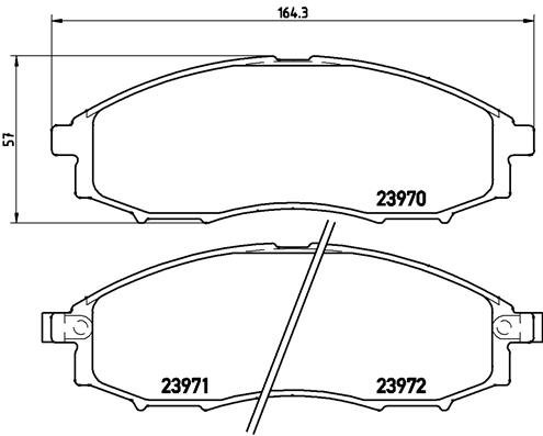 BREMBO Sada brzdových doštičiek P 56 049