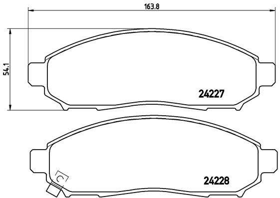 BREMBO Sada brzdových doštičiek P 56 059