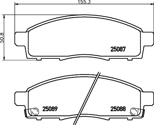 BREMBO Súprava brzdových doštičiek P 56 102
