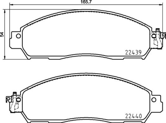BREMBO Súprava brzdových doštičiek P 56 120