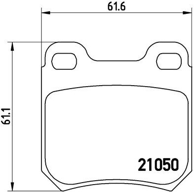BREMBO Sada brzdových doštičiek P 59 014