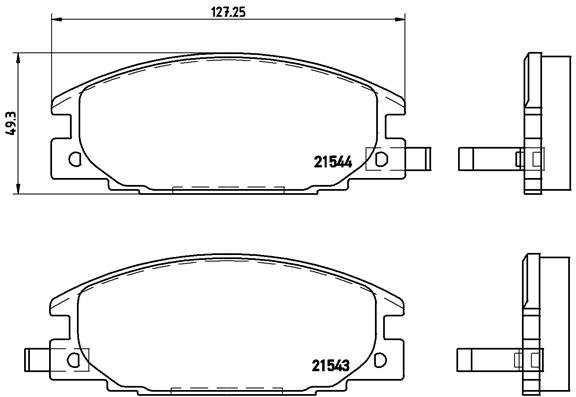 BREMBO Súprava brzdových doštičiek P 59 015