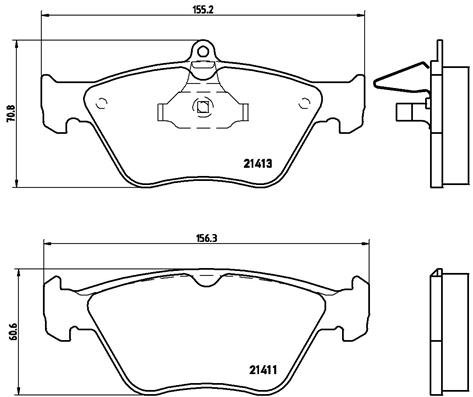 BREMBO Súprava brzdových doštičiek P 59 019