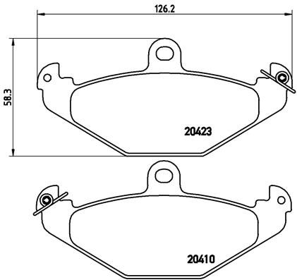BREMBO Súprava brzdových doštičiek P 59 026