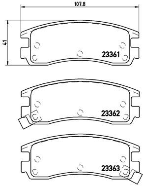 BREMBO Súprava brzdových doštičiek P 59 027