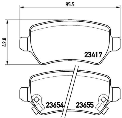 BREMBO Sada brzdových doštičiek P 59 038X
