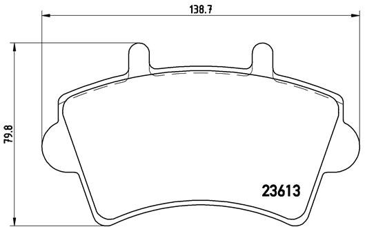 BREMBO Sada brzdových doštičiek P 59 039