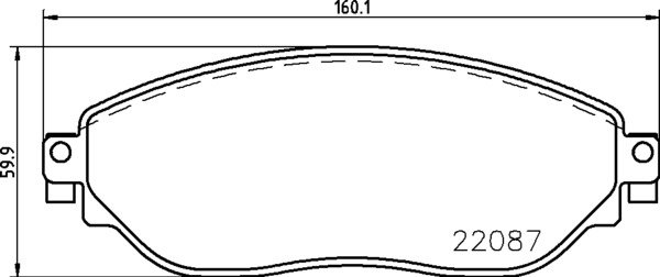 BREMBO Súprava brzdových doštičiek P 59 082