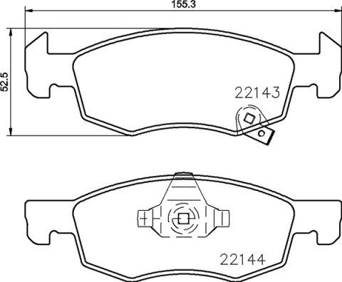 BREMBO Súprava brzdových doštičiek P 59 084