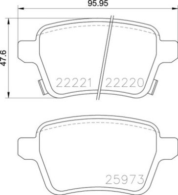 BREMBO Súprava brzdových doštičiek P 59 086