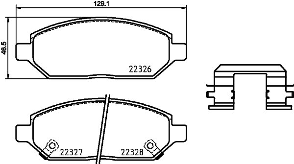 BREMBO Sada brzdových doštičiek P 59 088
