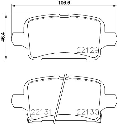 BREMBO Sada brzdových doštičiek P 59 090