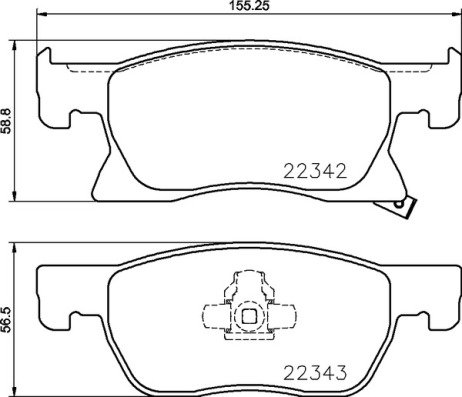 BREMBO Sada brzdových doštičiek P 59 092