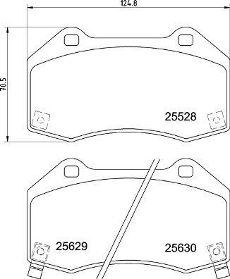 BREMBO Sada brzdových doštičiek P 59 094