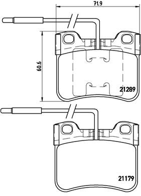 BREMBO Sada brzdových doštičiek P 61 034