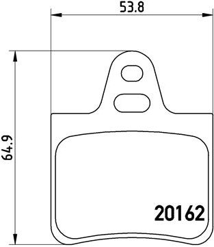 BREMBO Súprava brzdových doštičiek P 61 037