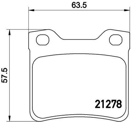 BREMBO Súprava brzdových doštičiek P 61 058