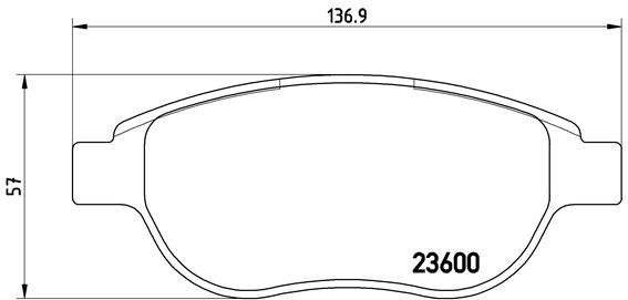 BREMBO Súprava brzdových doštičiek P 61 068