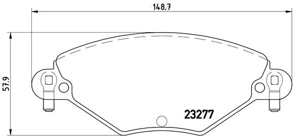 BREMBO Súprava brzdových doštičiek P 61 071