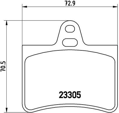 BREMBO Súprava brzdových doštičiek P 61 073